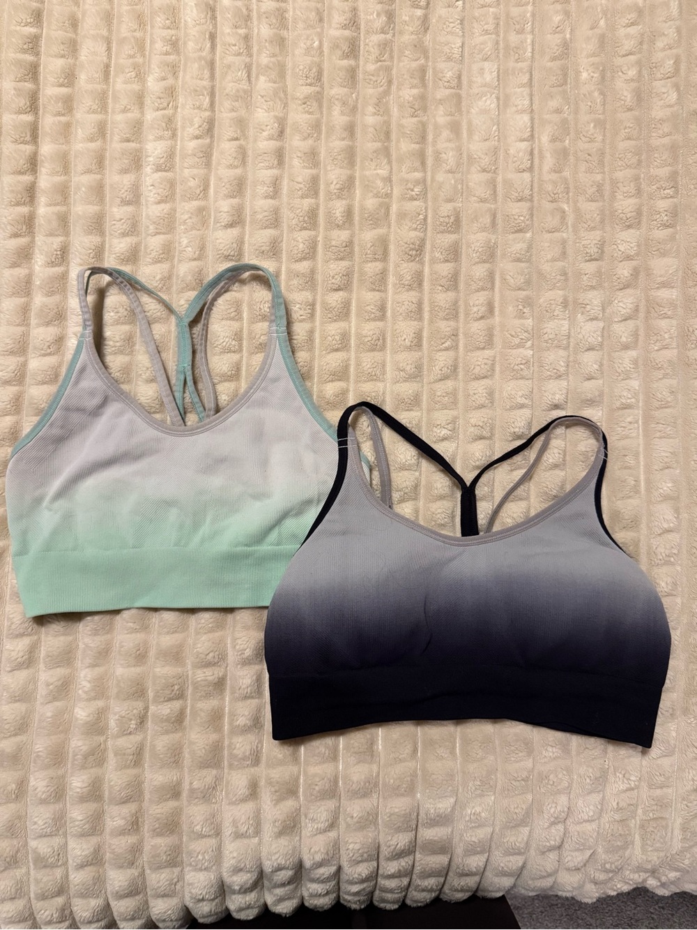 Target Ombre Seamless Sports Bras - Mint & Charcoal